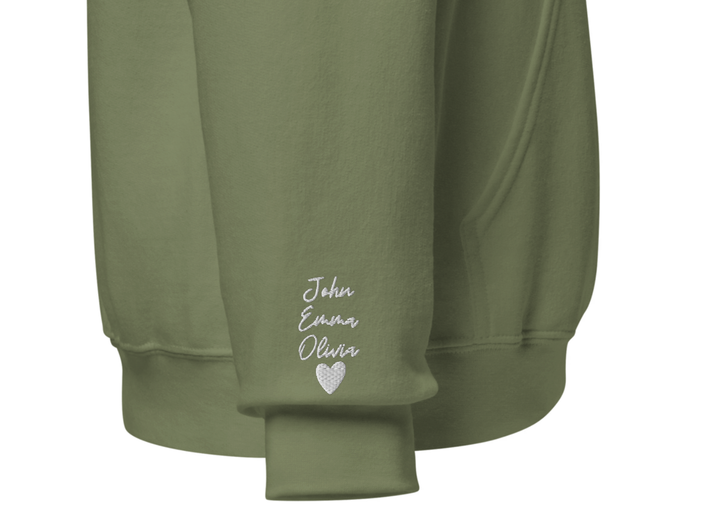 Custom Embroidered Name Hoodie – Personalized Mom Sweatshirt with Kids’ Names